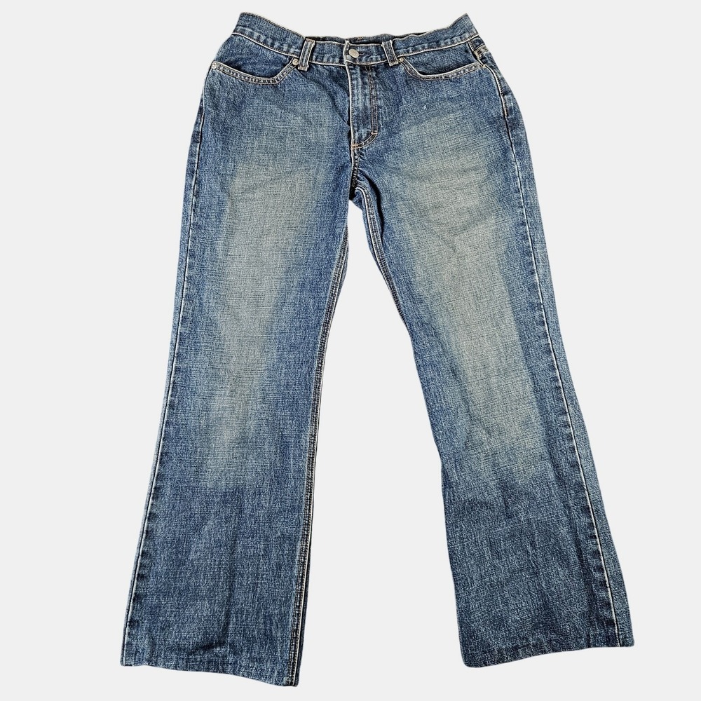 J CREW Bootcut Womens 8 Blue Denim Jeans 100% Cotton Classic Casual